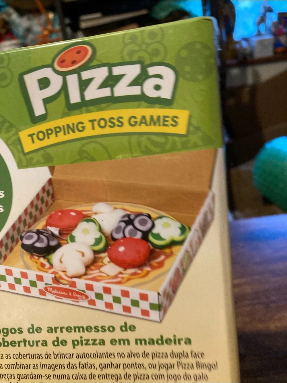 Melissa & Doug pizza topping toss game